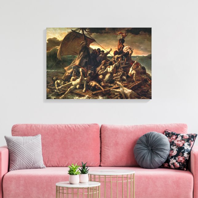 The Raft of Medusa | Théodore Géricault | Canvas Print (Insitu(LivingRoom))
