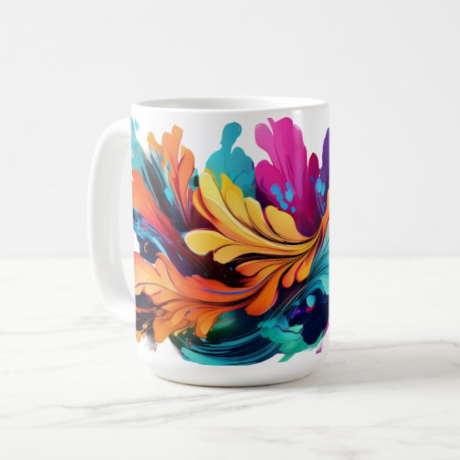 The Raging Leaves Coffee Mug (Front Left)