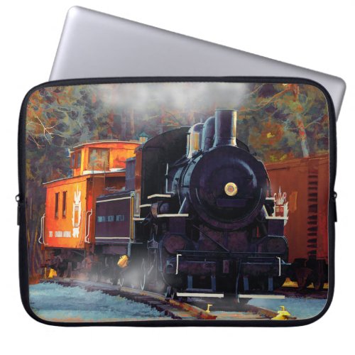 The Rail Yard  _  Steam Train Laptop Sleeve