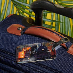 The Rail Yard - Steam Train  Luggage Tag