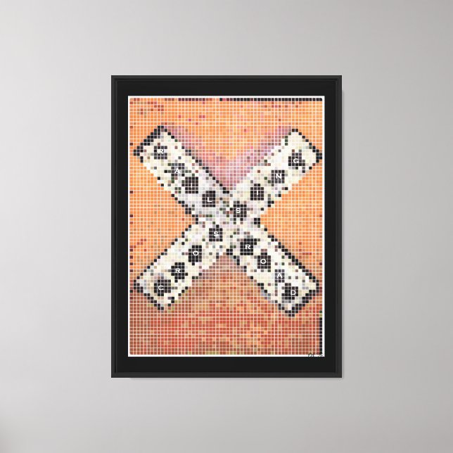 The Railroad Crossing Stretched Canvas Print (Front)