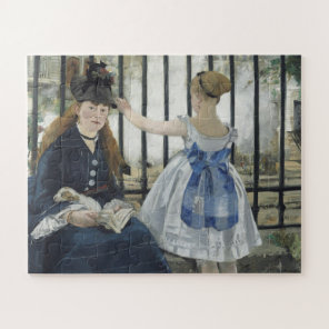 The Railroad - Manet Impressionist Painting Art Jigsaw Puzzle