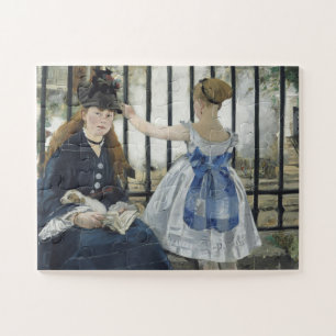 The Railroad - Manet Impressionist Painting Art Jigsaw Puzzle