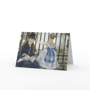 The Railroad - Manet Impressionist Painting Card