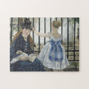 The Railroad - Manet Impressionist Painting Jigsaw Puzzle