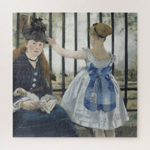 The Railroad - Manet Impressionist Painting Jigsaw Puzzle