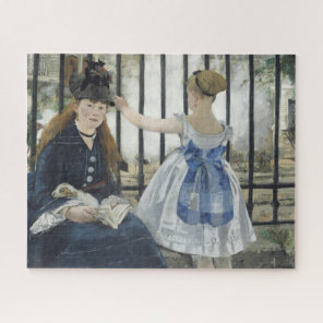 The Railroad - Manet Impressionist Painting Jigsaw Puzzle