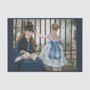 The Railway by Eduard Manet, Decoupage Art Tissue Paper