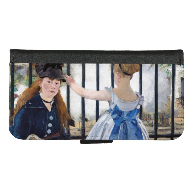 The Railway, Edouard Manet iPhone Wallet Case (Front (Horizontal))