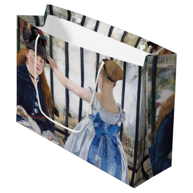 The Railway, Edouard Manet Large Gift Bag (Front Angled)