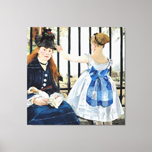 The Railway famous Edouard Manet painting Canvas Print
