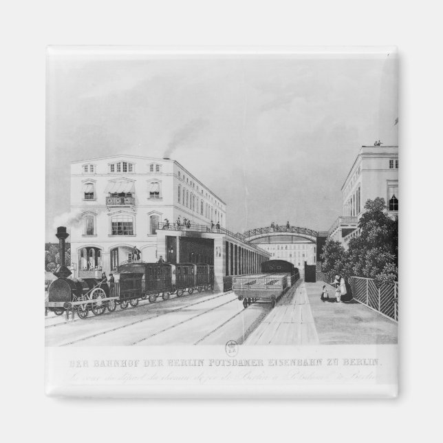 The railway station of the train Berlin-Potsdam Magnet (Front)