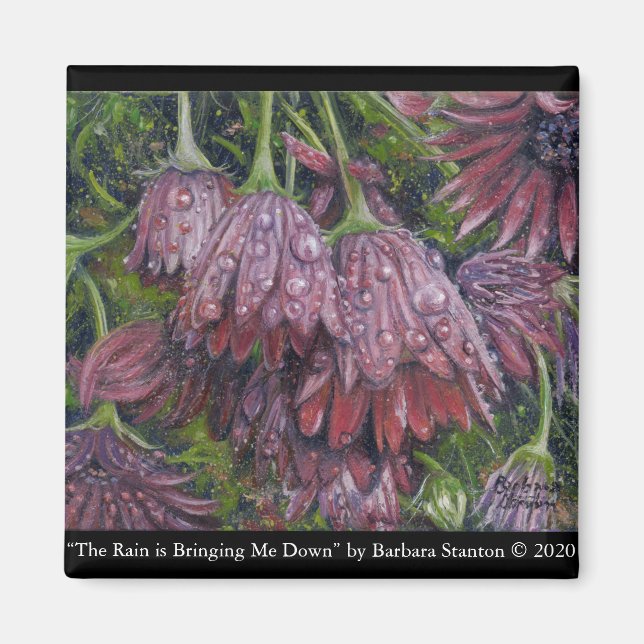 “The Rain is Bringing Me Down” Magnet (Front)