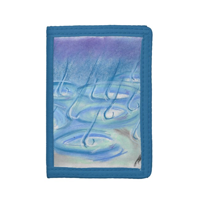 The Rain (oil pastel) wallet (Front Vertical)