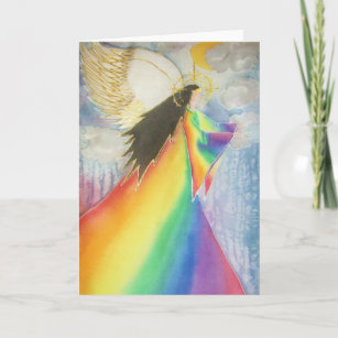 The Rainbow Angel Card
