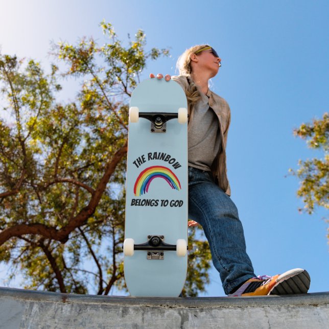 THE RAINBOW BELONGS TO GOD SKATEBOARD DECK (Outdoor 1)