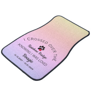 The Rainbow Bridge Custom Pet Memorial Car Floor Mat