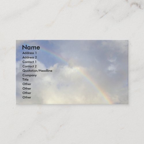 The Rainbow! Business Cards