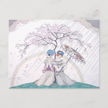 The Rainbow By George Barbier Postcard by FalconsEye at Zazzle
