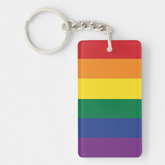 The Rainbow Flag Keychain (Front)