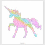 The Rainbow Glitter Unicorn Sticker