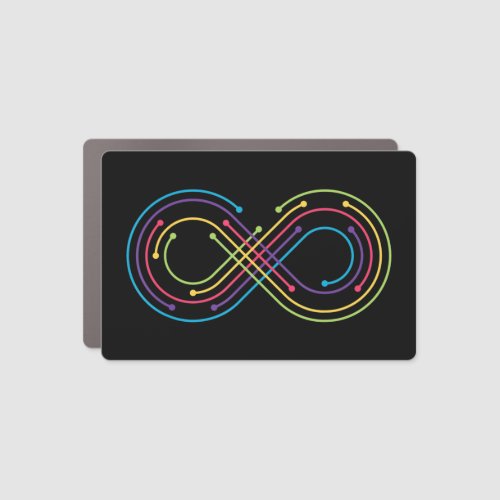The rainbow infinity can symbolize anything it mea car magnet