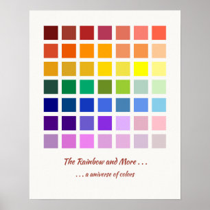 The Rainbow & More, a universe of colors 49 shades Poster