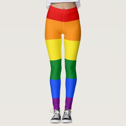 The Rainbow Pride Flag Leggings
