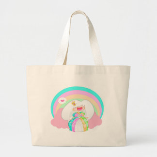 The Rainbow Princess Large Tote Bag