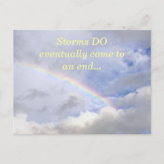 THE RAINBOW PROMISE/STORMS DO END (PHOTO) POSTCARD