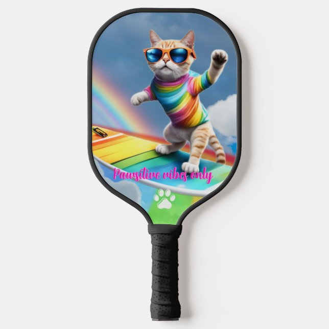 The Rainbow Rider Pickleball Paddle (Front)