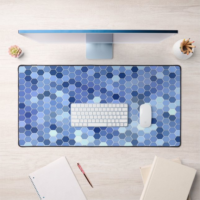 The rainy cobblestone road...... desk mat (Office 1)