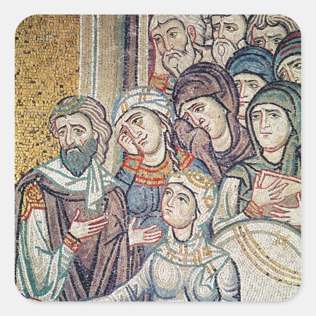 The Raising of Jairus's Daughter Square Sticker (Front)