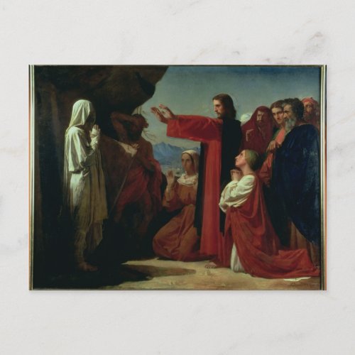 The Raising of Lazarus 1857 Postcard