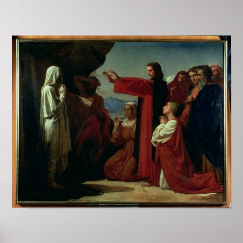 The Raising of Lazarus 1857 Poster