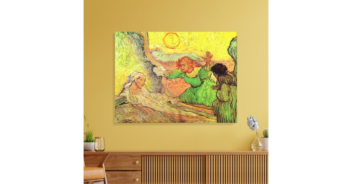 The Raising of Lazarus by Vincent van Gogh Canvas Print | Zazzle