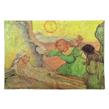 The Raising Of Lazarus By Vincent Van Gogh Cloth Placemat by VanGogh_Gallery at Zazzle