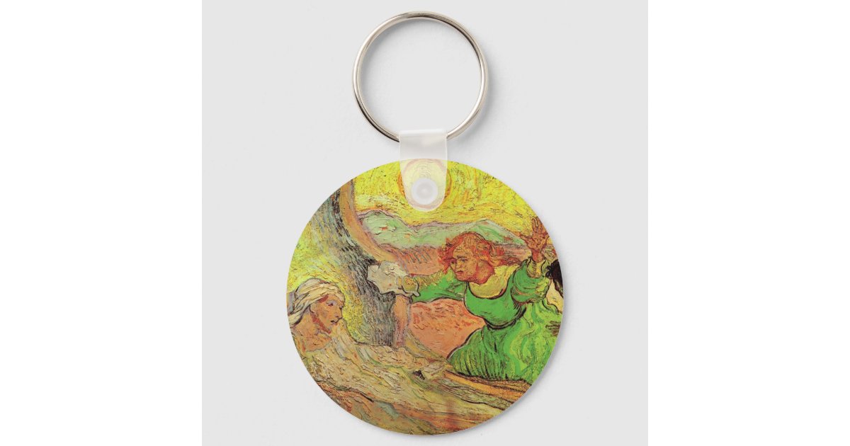 The Raising of Lazarus by Vincent van Gogh Keychain | Zazzle