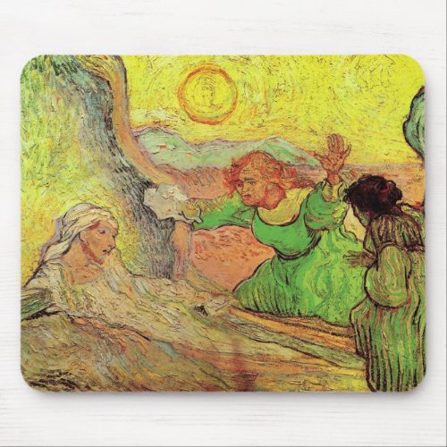 The Raising of Lazarus by Vincent van Gogh Mouse Pad