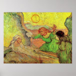 The Raising of Lazarus by Vincent van Gogh Poster<br><div class="desc">The Raising of Lazarus (after Rembrandt) by Vincent van Gogh is a vintage fine art post impressionism daily life religious portrait painting featuring Lazarus, a biblical character who was resurrected by Jesus Christ four days after his death. About the artist: Vincent Willem van Gogh was a Post Impressionist painter whose...</div>