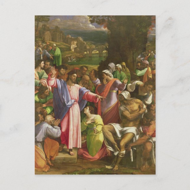 The Raising of Lazarus, c.1517-19 Postcard (Front)