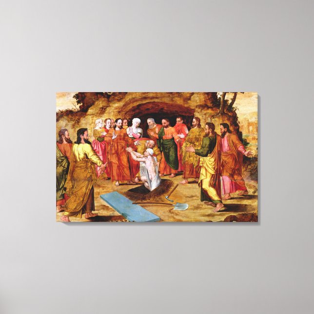 The Raising of Lazarus Canvas Print (Front)