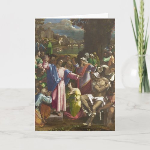 The Raising of Lazarus Card