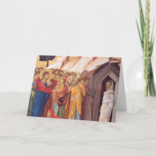 The Raising Of Lazarus Card