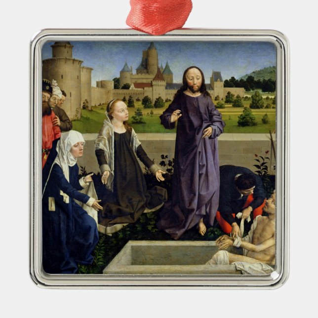 The Raising of Lazarus Metal Ornament (Front)