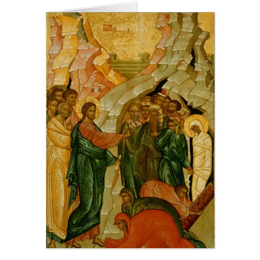 The Raising of Lazarus, Russian icon (Front)