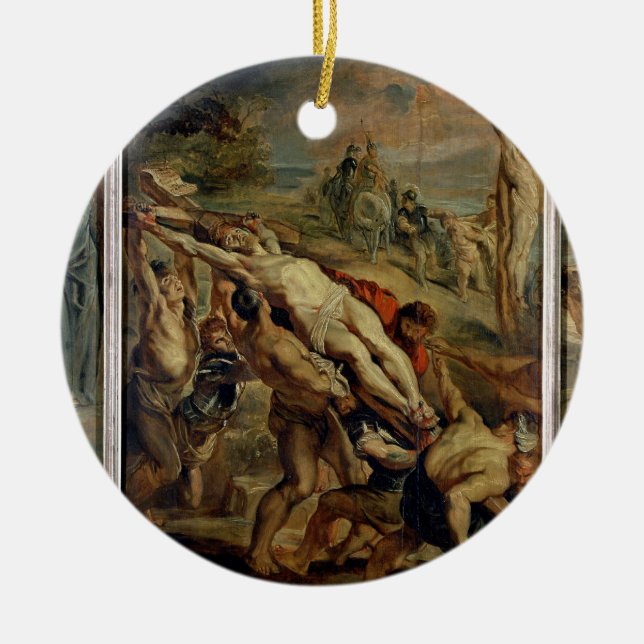 The Raising of the Cross, painted before 1609-10 ( Ceramic Ornament (Front)