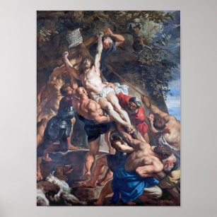 The Raising of the Cross, Rubens Poster