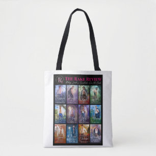 The Rake Review One-Sided Tote- Black Tote Bag