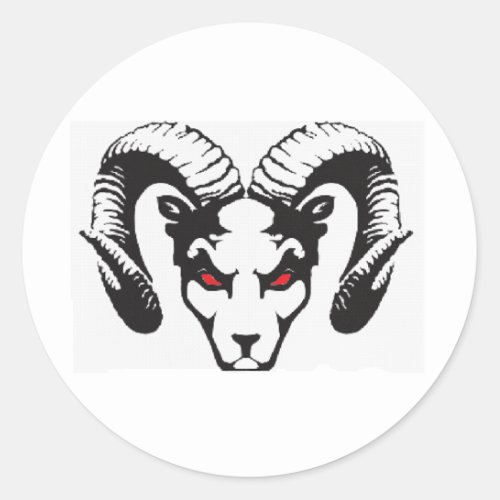 THE RAM COLLECTION CLASSIC ROUND STICKER